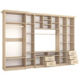 Гостиная «Империя 1» Рамочный фасад (Дуб сонома / Дуб сонома)