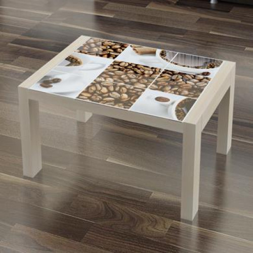 Стол журнальный «Кристалл» фотопечать кофе