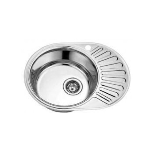 Мойка врезная овальная 570*450, 0,6 мм (правая, левая)