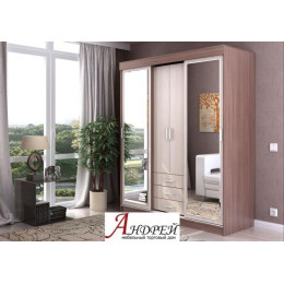 Шкаф-купе «Лидер 2М» (Венге/Дуб белфорт)