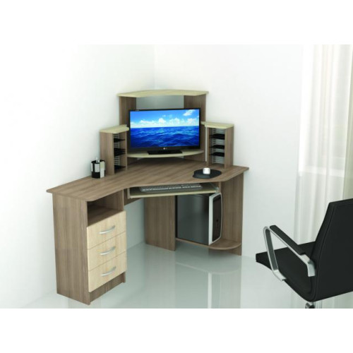 Стол компьютерный «Грета-7» (Ясень шимо / Дуб сонома)