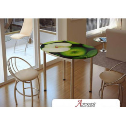 Стол обеденный с принтом BTS (Зеленое яблоко)