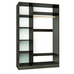 Шкаф-купе «Комфорт-2 (1200 мм)» с одним зеркалом (Венге / Дуб молочный)