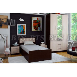 Фиеста кровать 0,9 м (Венге/Лоредо)