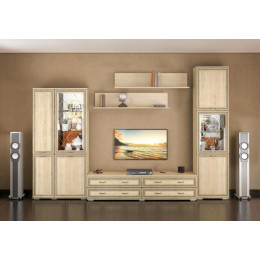 Гостиная «Ливорно» (Комплектация 6) Дуб Сонома