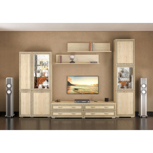 Гостиная «Ливорно» (Комплектация 6) Дуб Сонома