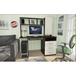 Стол компьютерный «КС-002» беленый дуб