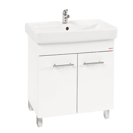 Тумба "Квадро" под ум-ник "Дрея Q" 70 см на ножках белая 15515