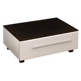 Тумба "Квадро" 70 см приставная венге/белый арт. 23837