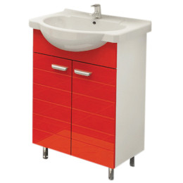 Тумба "Таис" под ум-ник "Элегия" 60 см на ножках красный каннелюр