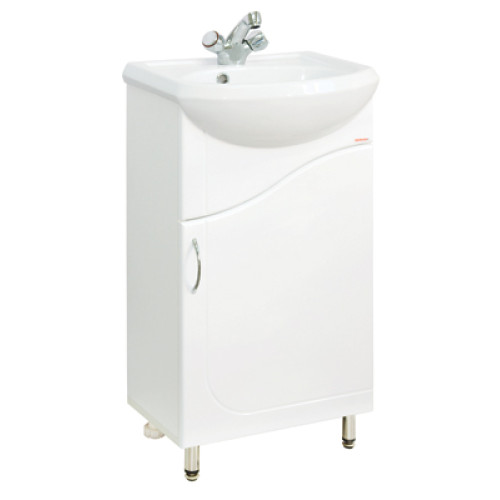 Тумба Волна под ум-ник Уют 45 см однодверная на ножках белая