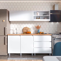 Кухня Хелен 1,7 белый/белый