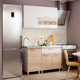 Кухня 1,2м "Айсбери" белый/сонома