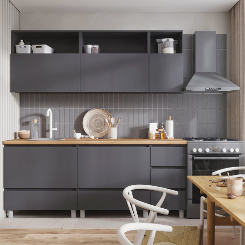 Кухня Хелен 2,0 серый графит/серый графит (СНЯТ)
