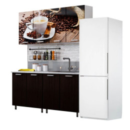 Кухня Кофе 1,6 белый/фотопечать
