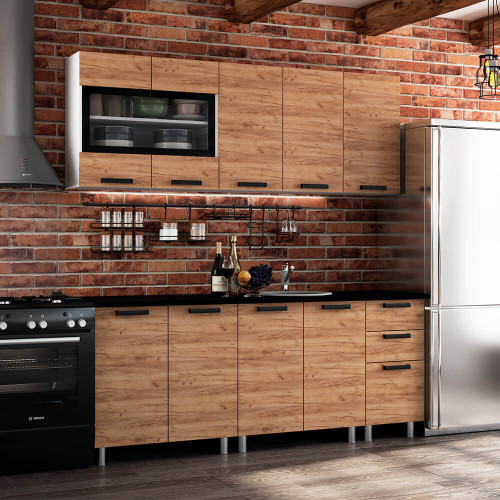 Кухня 2,0м Крафт крафт ЛДСП (столешница 2м)