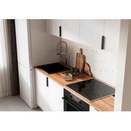 ЛИОН Кухня 2,0 (2000х2520х600) Фасад БЕЛЫЙ/Корпус БЕЛЫЙ