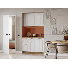 Кухня Мария 1,2 м дуб крафт золото/белый (столешница дуб вотан)