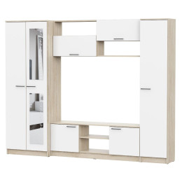 Мебель для гостиной "МГС 3" Дуб Сонома / Белый