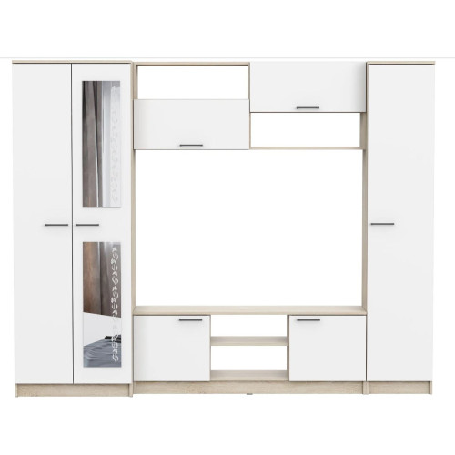 Мебель для гостиной МГС 3 Дуб Сонома / Белый