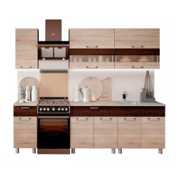 Кухня 2,0м "Монтана" сонома/венге
