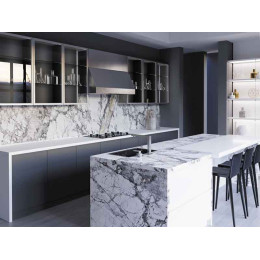 Столешница 3000х600х40 Brazilian marble 8055/SL (1п/5), e3, Slotex