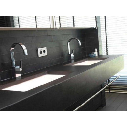 Столешница 3000х600х40 Балканский сланец черный (Black Slate) 2333/Q (1п/5), e1, Slotex