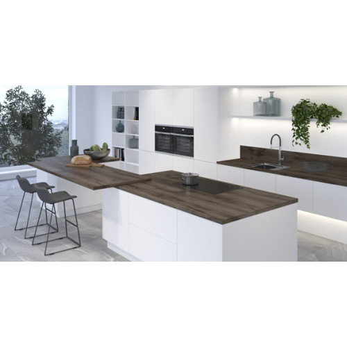 Столешница ДУБ ФИГУРНЫЙ ТЕМНЫЙ Матовая (065М) 600-3050-38-1U на вл/ст дсп