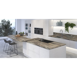 Столешница "ОНИКС СЕРЕБРИСТЫЙ" Матовая (424Т) 600-3050-38-1R влагостойкая