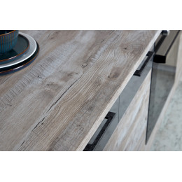 Столешница "ДУБ ЮКОН СЕРЫЙ" Матовая (523М) 600-3050-26-1R3