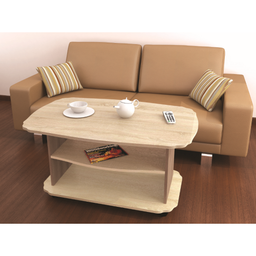 Стол журнальный «Консул-2» (Ясень шимо / Дуб сонома)