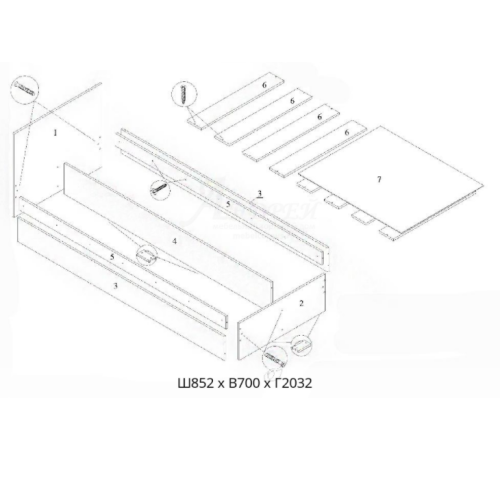 Кровать Бася КР-554