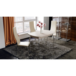 Стол обеденный с хромированными ножками «Рио»