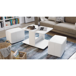 Стол журнальный с пуфиками «Капри»