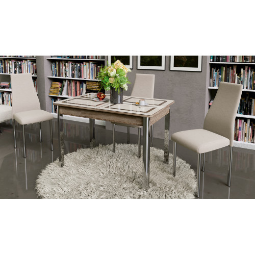 Стол обеденный на металлических ножках «Палермо»