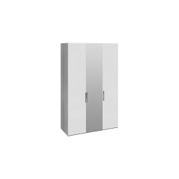 Шкаф комбинированный с 2 глухими и 1 зеркальной дверями правый «Эста» - СМ-342.07.010 R