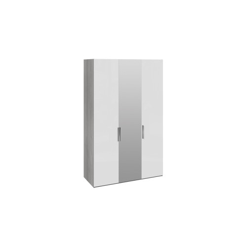 Шкаф комбинированный с 2 глухими и 1 зеркальной дверями правый «Эста» - СМ-342.07.010 R