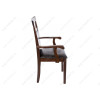 Стул деревянный Кресло Luiza dirty oak / dark brown