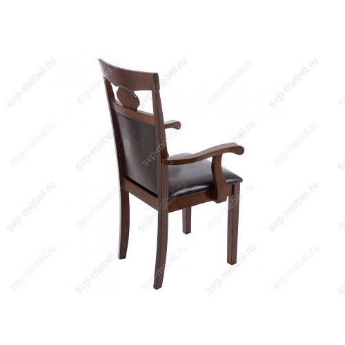 Стул деревянный Кресло Luiza dirty oak / dark brown