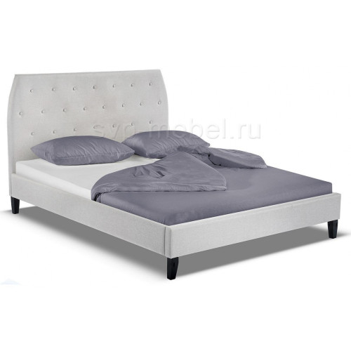 Кровать Poli 160х200 silver