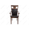 Стул деревянный Кресло Luiza dirty oak / dark brown