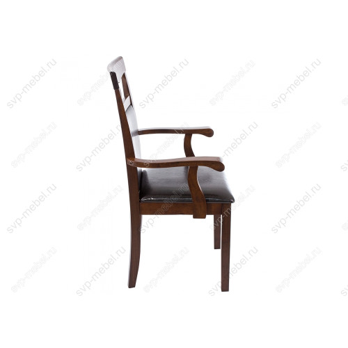 Стул деревянный Кресло Luiza dirty oak / dark brown