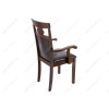 Стул деревянный Кресло Luiza dirty oak / dark brown