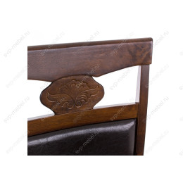 Стул деревянный Кресло Luiza dirty oak / dark brown