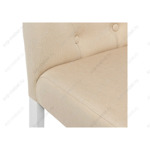 Стул деревянный Amelia white / fabric cream
