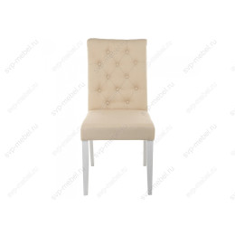 Стул деревянный Amelia white / fabric cream