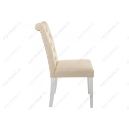 Стул деревянный Amelia white / fabric cream