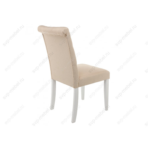 Стул деревянный Amelia white / fabric cream