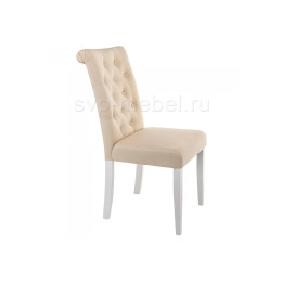 Стул деревянный Amelia white / fabric cream