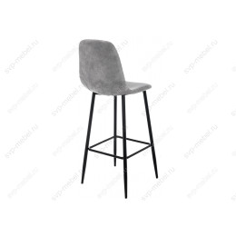 Барный стул Drop black / grey